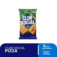 Biscoito Club Social regular pizza multipack 141g