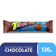 Biscoito Recheado Trakinas Chocolate 126g