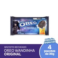 Biscoito Recheado Oreo Original Wandinha - Multipack 144g