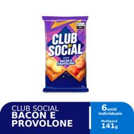 Biscoito Salgado Club Social Bacon e Provolone 141g