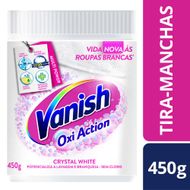 Tira Manchas em Pó Vanish Crystal White Oxi Action 450g para Roupas Brancas