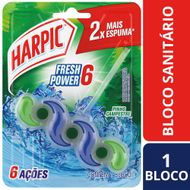 Bloco Sanitário Harpic Fresh Power 6 Pinho 39g