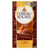 Chocolate Ferrero Rocher ao Leite com Avelã, 90g