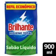 Lava Roupas Líquido Brilhante Higiene Total 900ml Refil