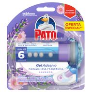 Desodorizador Sanitário Pato Gel Adesivo Lavanda Refil 6 Discos Aparelho Grátis