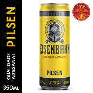 Cerveja Eisenbahn Pilsen Puro Malte Lata 350ml