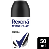 Antitranspirante Roll-On Rexona  Invisible 50ml