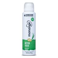 Desodorante Aerossol Monange detox Fresh Feminino 150ml