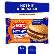 Lanche Seara Hot Hit X-Burguer com Molho Barbecue 145g