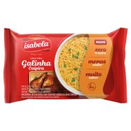 Macarrão Instantâneo  Galinha Caipira Zero Fritura Isabela 75g