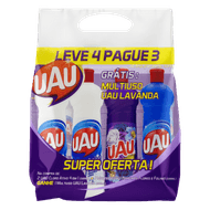 Kit Limpador Uau 2 Cloros Ativos 500ml Grátis 1 Multiuso Lavanda 500ml