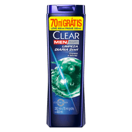 Shampoo Anticaspa Clear Men Limpeza Diária 2 em 1 400ml