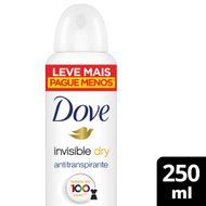 Desodorante Antitranspirante Aerosol Dove Invisible Dry 250 ml