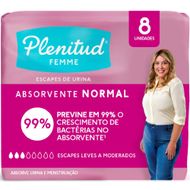 Absorvente para Incontinência Urinária Plenitud Femme com Abas 8un