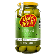 Azeitonas Verdes Vale Fértil Pasteurizada com Caroço 500g