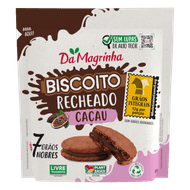 Biscoito Cacau Recheio Cacau Da Magrinha 7 Grãos Nobres 80g