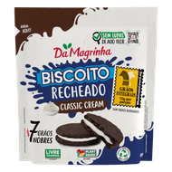 Biscoito Cacau Recheio Classic Cream Da Magrinha 7 Grãos Nobres 80g