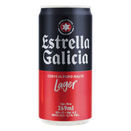Cerveja Lager Puro Malte Estrella Galicia Lata 269ml
