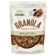 Granola Vitalin Cacau e Coco Integral 200g