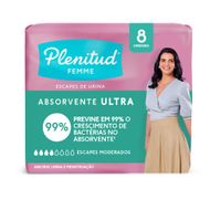 Absorvente com Abas para Escapes de Urina Plenitud Femme Ultra Pacote 8 Unidades