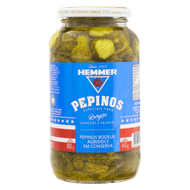Pepino em Conserva em Rodelas Agridoce Hemmer Burgers Vidro 440g