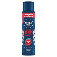 NIVEA MEN Desodorante Antitranspirante Aerossol Active Dry Impact 200ml