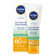 Protetor Solar Facial Controle de Oleosidade FPS 60 Nivea Sun Beauty Expert Caixa 50g