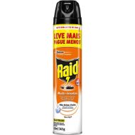 Inseticida Aerossol Multi-Insetos à Base de Água Raid Frasco 420ml Spray Leve Mais Pague Menos