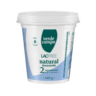 Iogurte Natural Desnatado Verde Campo 2 Ingredientes 480gLACFREE DESN 2 INGR 480G