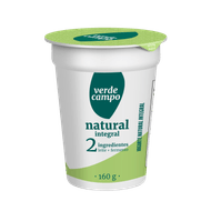 Iogurte Integral Natural Verde Campo Copo 160g
