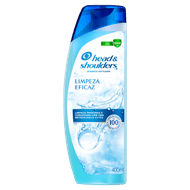 Shampoo Anticaspa Head & Shoulders Limpeza Eficaz Frasco 400ml