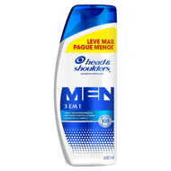 Shampoo Anticaspa Head & Shoulders Men Frasco 650ml Leve Mais Pague Menos
