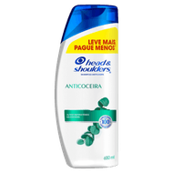 Shampoo Anticaspa Head & Shoulders Anticoceira Frasco 650ml Leve Mais Pague Menos