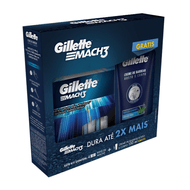 Kit Gillette March 3+ Creme de Barbear 150ml