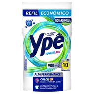 Lava Roupas Líquido Ypê Power Act Refil 900ml