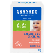Sabonete Barra de Glicerina Calêndula Granado Bebê Caixa 90g