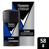 Antitranspirante Rexona Clinical Creme Clean 58g