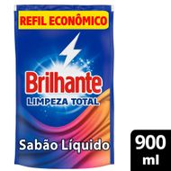 Lava-Roupas Líquido Brilhante Limpeza Total Sachê 900ml Refil