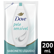 Sabonete Líquido com Glicerina Dove Pele Sensível Refil  200ml