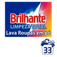 Lava-Roupas Pó Roupas Brancas e Coloridas Brilhante Limpeza Total Caixa 2,2kg Tamanho Família