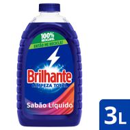 Lava-Roupas Líquido Brilhante Limpeza Total Frasco 3l