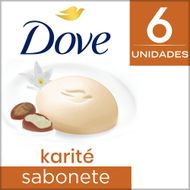 Sabonete em Barra Dove Karité e Baunilha 90g 6 unidades