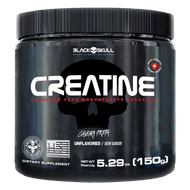 Creatina Pó sem Sabor Caveira Preta Black Skull Creatine Pote 150g