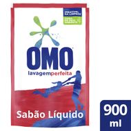 Lava-Roupas Líquido Omo Lavagem Perfeita Sachê 900ml Refil
