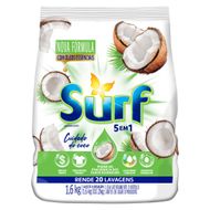 Sabão em pó 5 em 1 Surf Cuidado do coco 1,6 kg