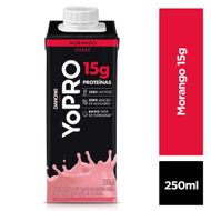 YoPRO Bebida Láctea UHT Morango 15g de proteínas 250ml