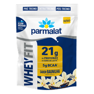 Suplemento Proteico Pó Baunilha Parmalat Whey Fit Pacote 450g