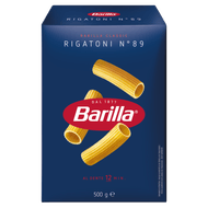 Macarrão de Sêmola de Trigo Duro Rigatoni 89 Barilla Caixa 500g