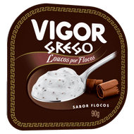Iogurte Grego Flocos Vigor Flocos Pote 90g