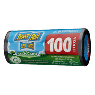 Saco para Lixo Reforçado 100l Dover Roll Super Forte 10 Unidades